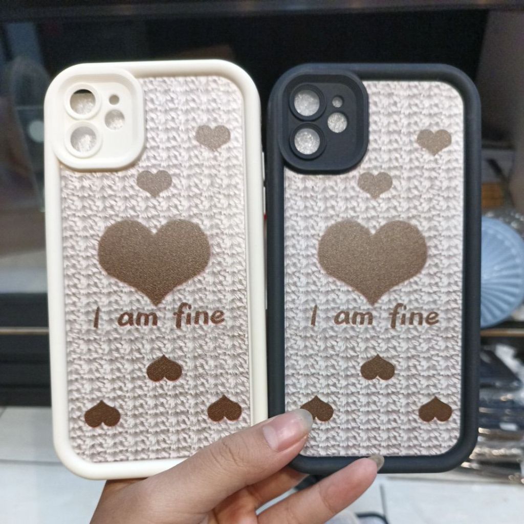 I AM FINE IPHONE 11 MOTIF SILICONE CASE