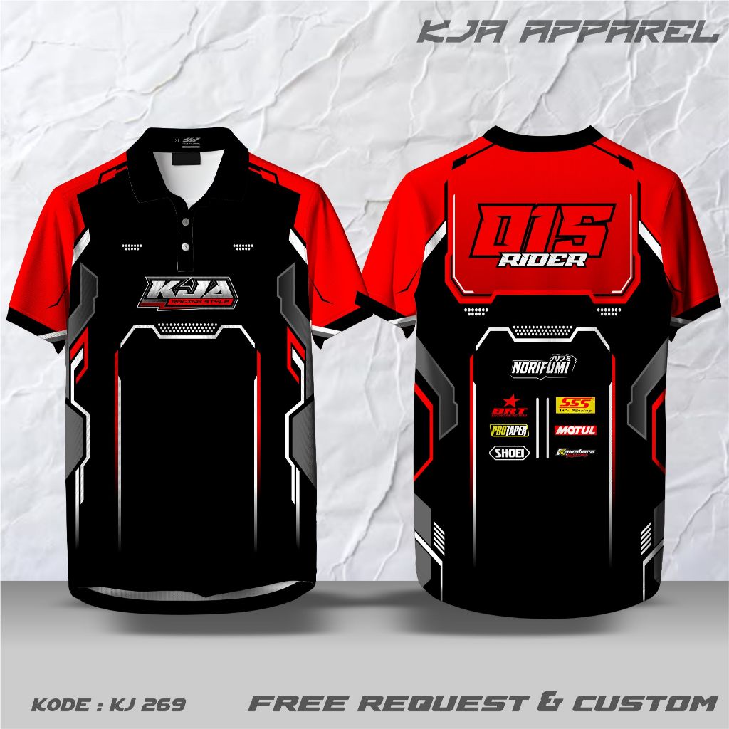 CUSTOM RACING JERSEY, REQUEST POLO COLLAR BUTTON V-NECK COLLAR O-NECK COLLAR, UNIT เสื้อยืด, FULLPRI