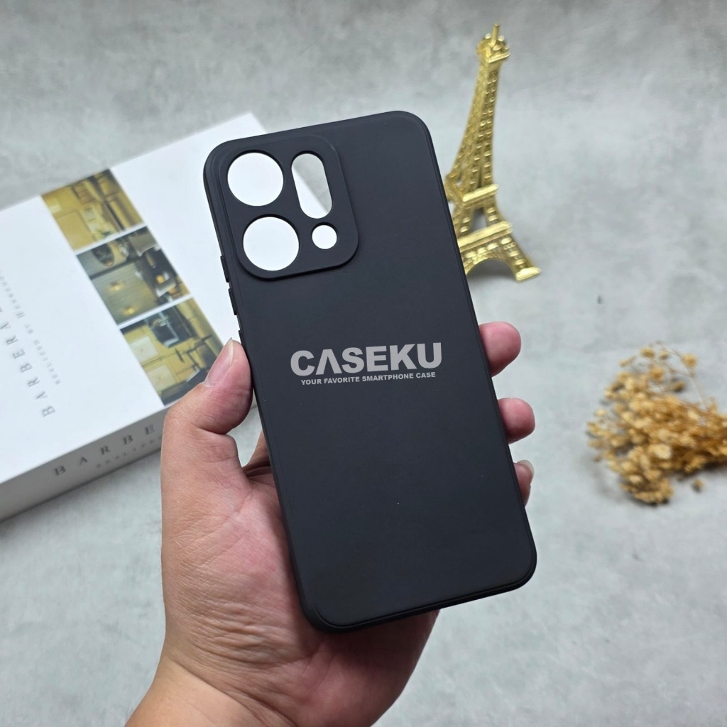 Oppo Reno 15 5G Oppo Reno 14 5G Oppo Reno 14 Pro Oppo Reno 14F Softcase Macaron Square Black / Case 