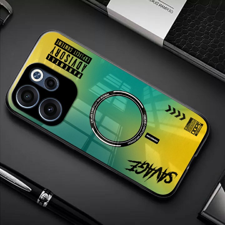 เคสแก้วอะคริลิคเคลือบเงาล่าสุดเข้ากันได้กับเคสโทรศัพท์ OPPO RENO 15F HP OPPO RENO 15F - Cool Motif (