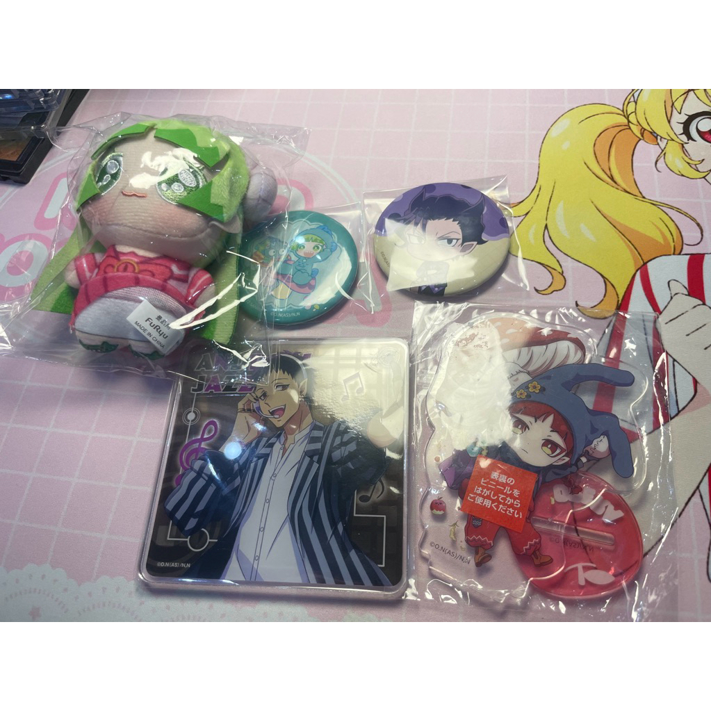 มิยาชิตะ! IRUMA-KUN สินค้า Jazz Opera Kalego Clara ตุ๊กตาตัวอักษร Pin Badge ขาตั้งอะคริลิค