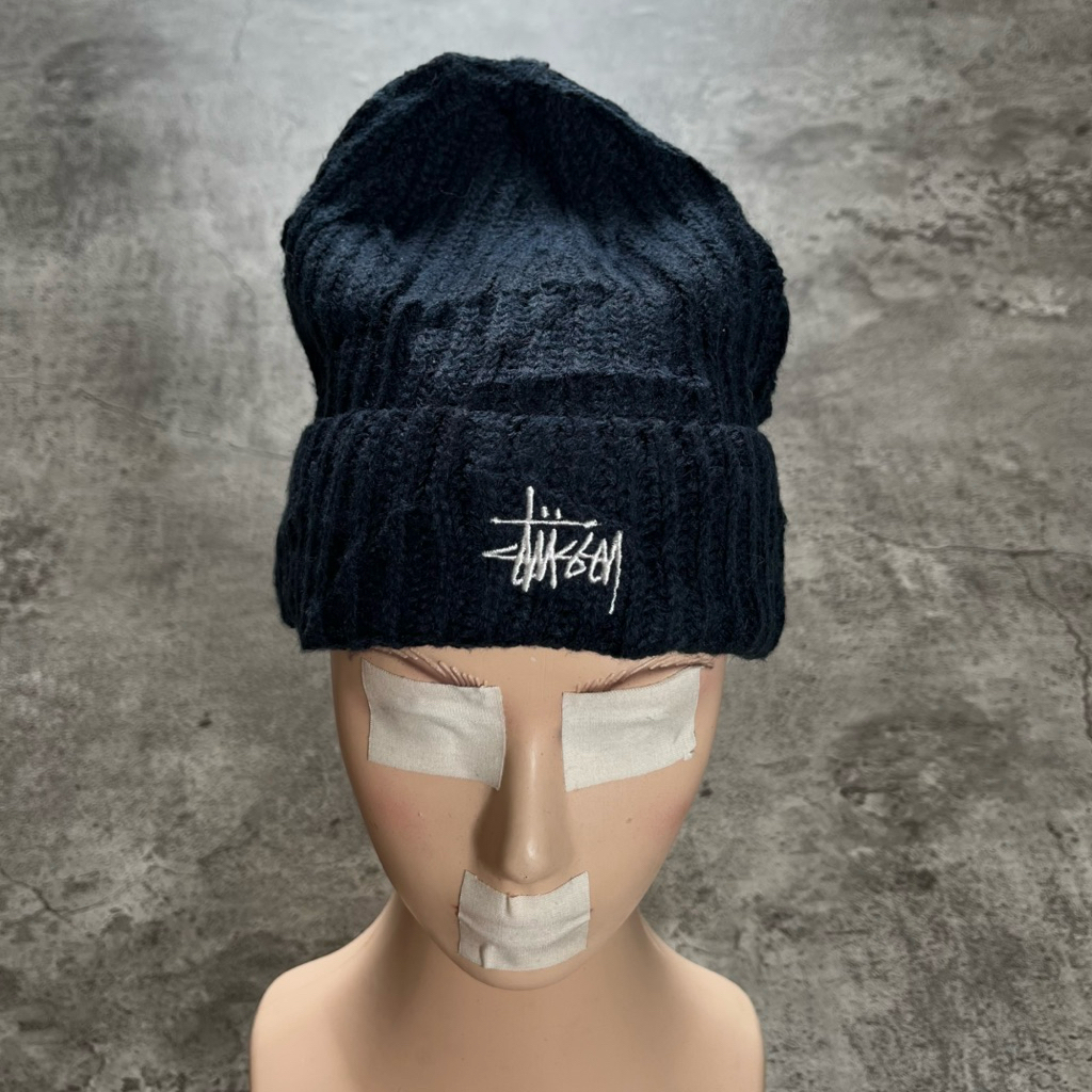 หมวก Stussy navy Beanie ไซส์ผู้ใหญ่