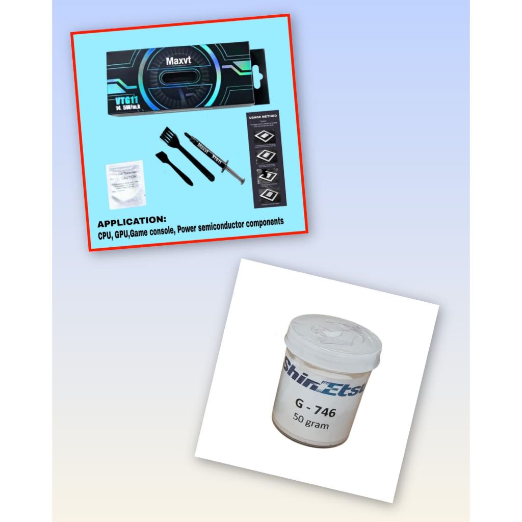 Thermal Paste Maxvt Vtg 11 + Thermal Paste Shinetsu White