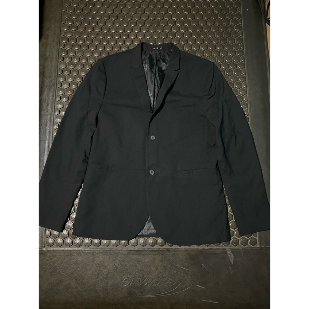 H&M LUXURY BLAZER JACKET BLACK SUPER CONCENTRATED BRANDED