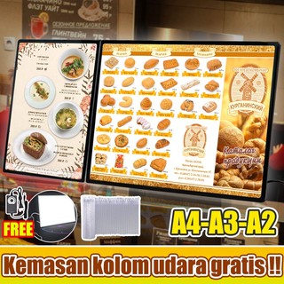 slim light box Kotak lampu pemesanan konter Kecerahan sudut dapat disesuaikan / lampu menu / led display / display menu