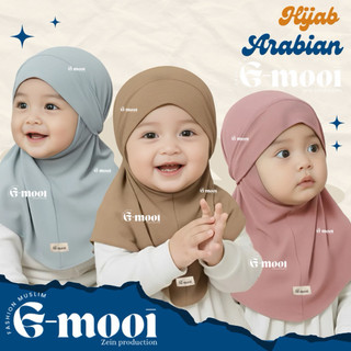 G-MOOI Jilbab KHIMAR Anak Jersey Premium usia 0-10 tahun Nyaman untuk Bayi dan anak hijab anak kerudung anak