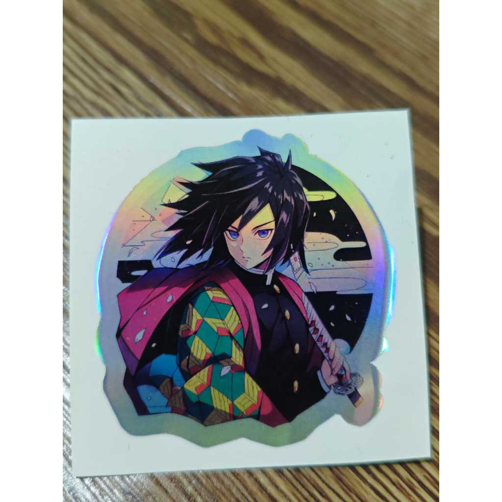 GIYU TOMIOKA MOTORCYCLE STICKER - HOLOGRAM