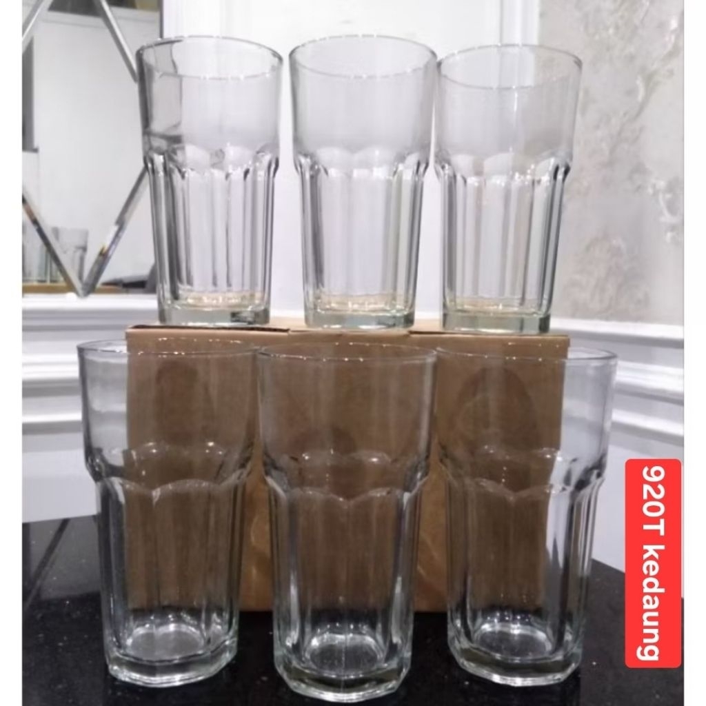 1 ชุดสแตนเลส 6 ชิ้น ICE TEA CUPS/TEA CUPS/ICE CUPS/BIG GARCON CUPS/CAFE CUPS/COFFEE CUPS