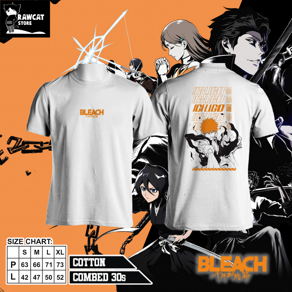 เสื้อยืด ICHIGO KUROSAKI - ANIME BLEACH