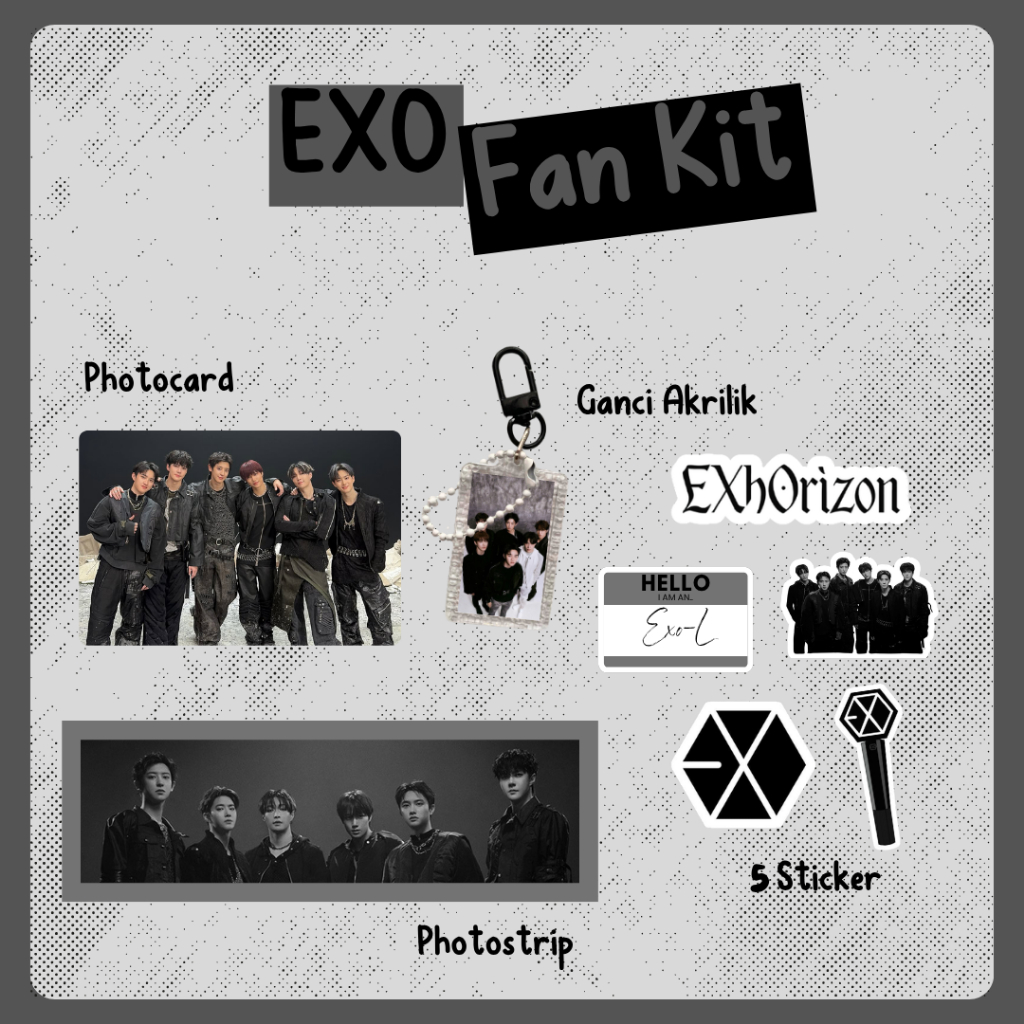 ชุดพัดลมEXO | Exo-L / Exhorizon / พวงกุญแจอะคริลิค / สติ๊กเกอร์ไวนิล / Photocard / Photocard