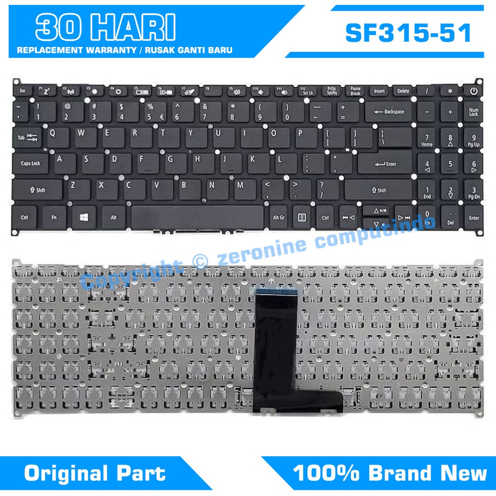 คีย์บอร์ด Acer A315-42 swift 3 SF315 52 SF315-54G SF315-41G SV5T-A72B