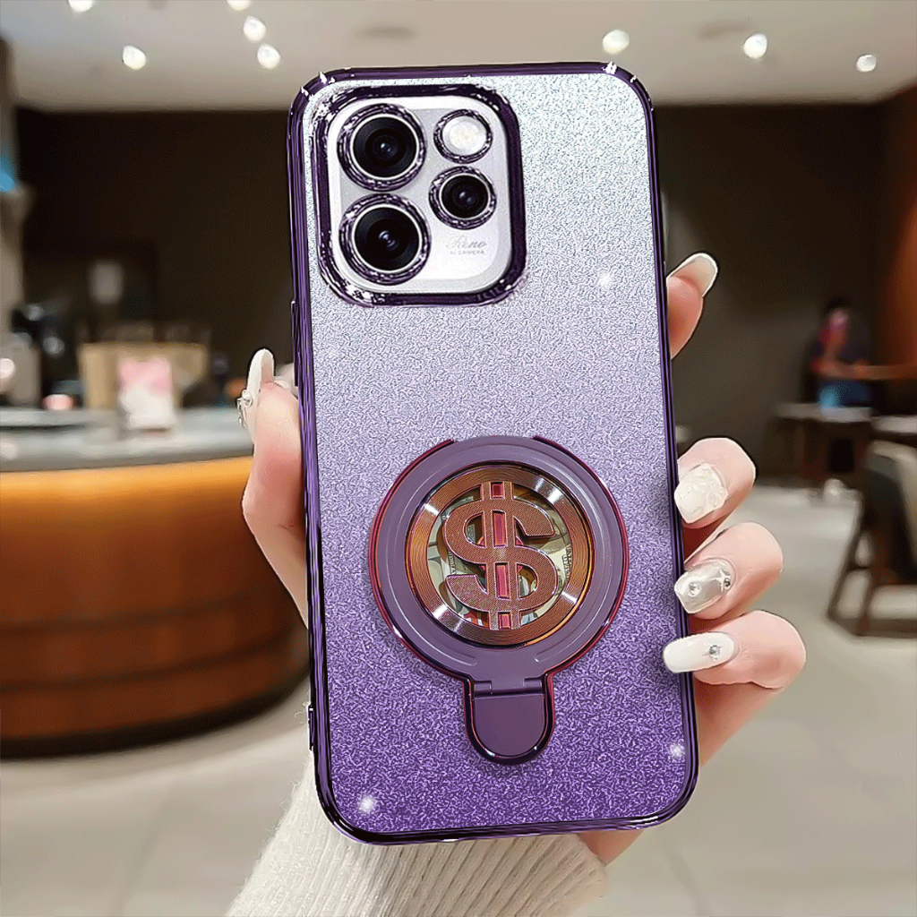 Oppo Reno 15F Softcase Blink Blink Luxury Glitter Ring Dollar Case