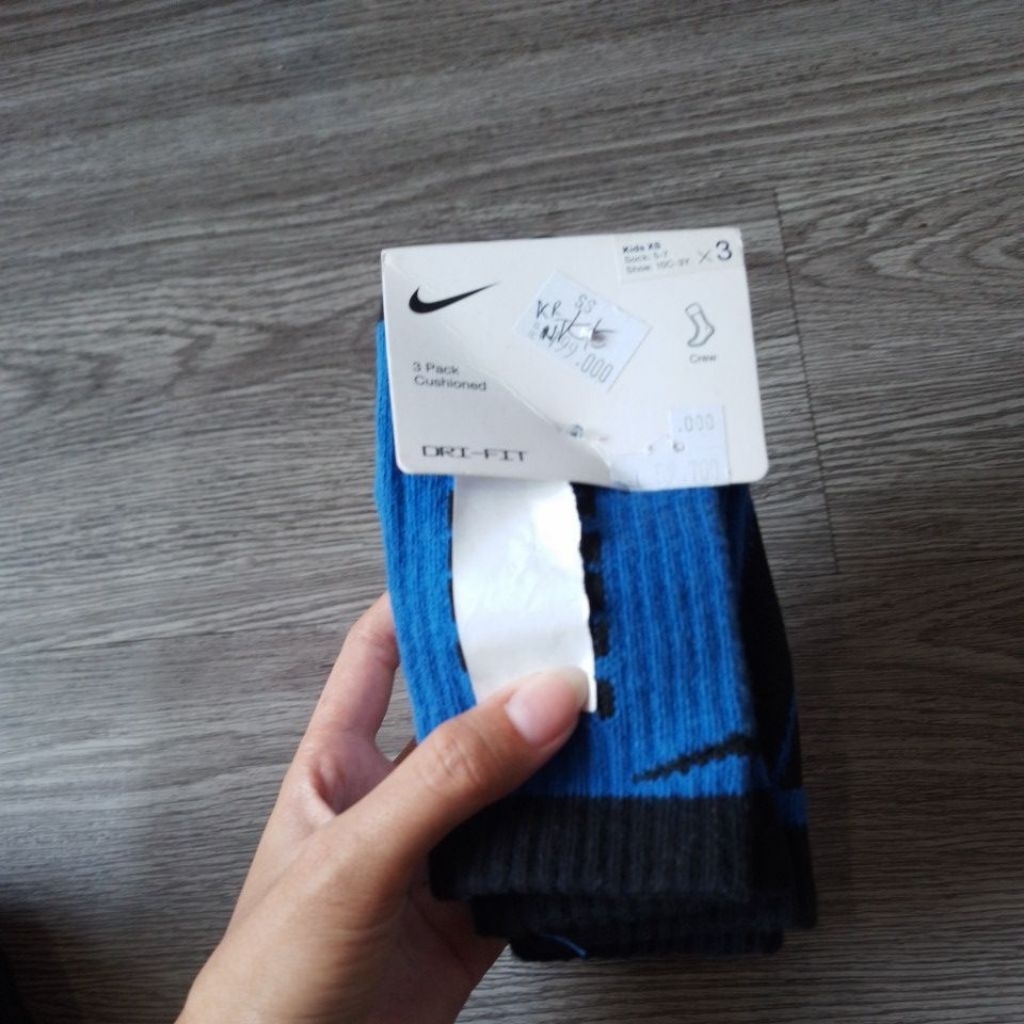 HBR Sport 3pk Crew Blue Socks