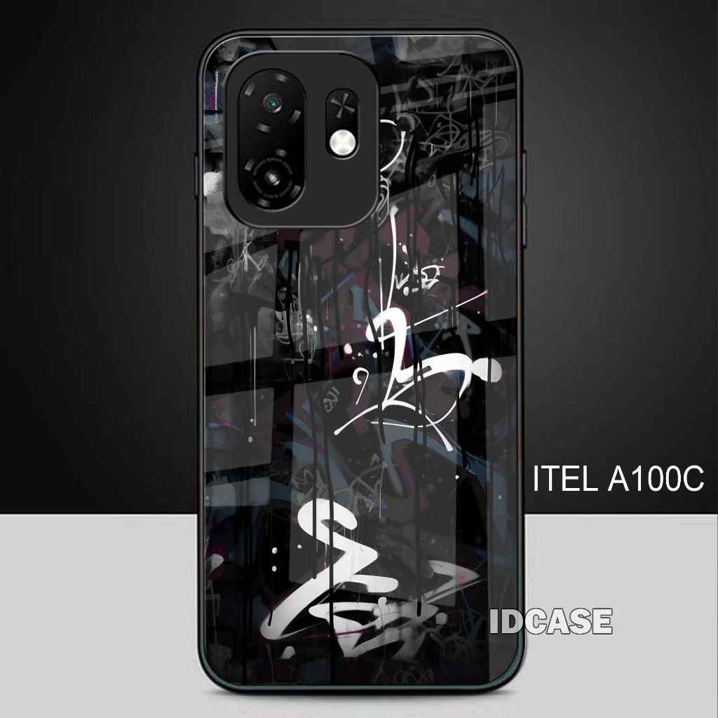 Softcase Glass Kaca Glitter Itel A100C - เคส Hp Itel A100C - K104