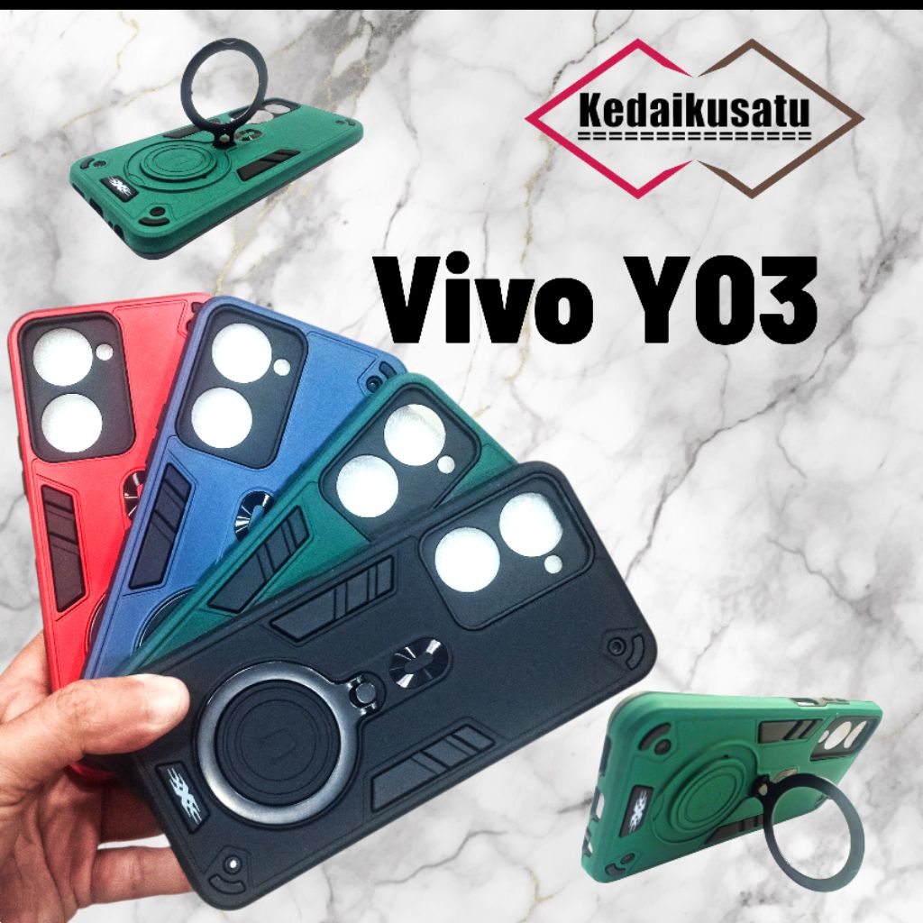 เคส Vivo Y03 Robot Ring Procamera Vivo Y03