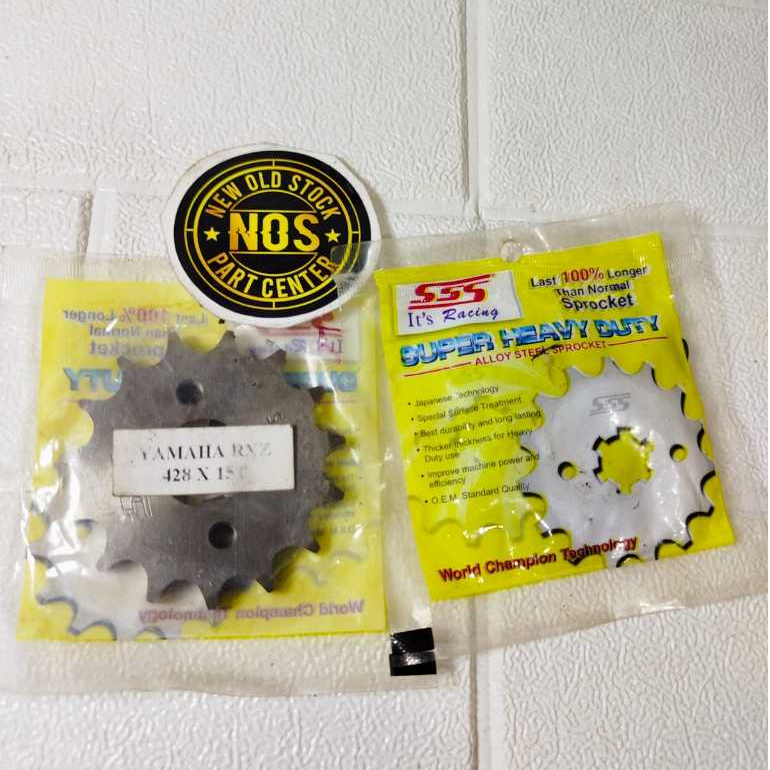 เกียร์หน้าขนาด 428-15T 428 15T RXZ VIXION JUPITER MX KING คุณภาพสูง