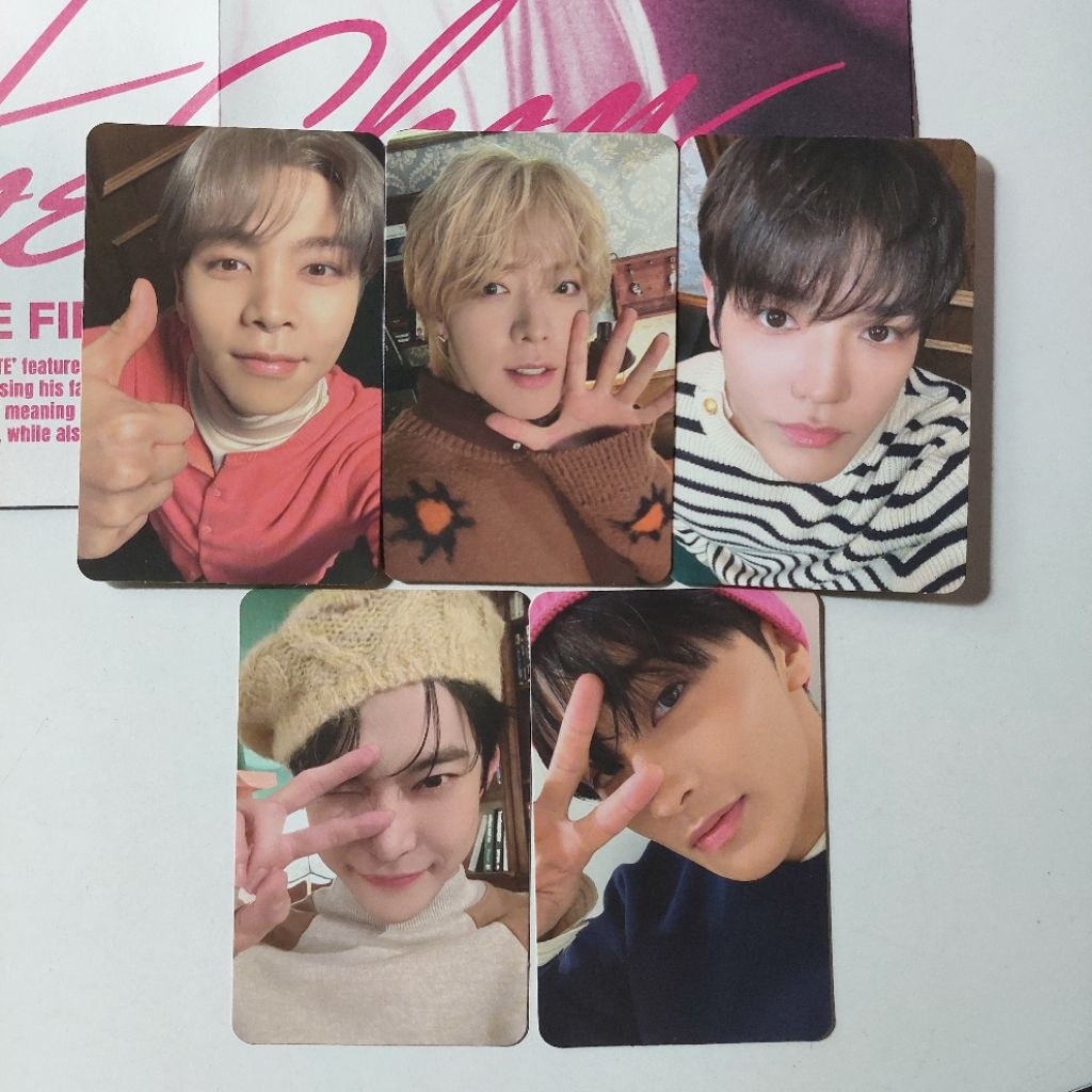 JOHNNY DOYOUNG อย่างเป็นทางการ PHOTOCARD MARK TAEYONG YUTA BTFM BE THERE FOR ME NCT 127
