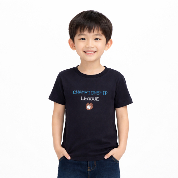 เสื้อยืด Little X แปด Boy Hiccup - เสื้อยืดแขนสั้นสีดําสําหรับเด็กผู้ชาย