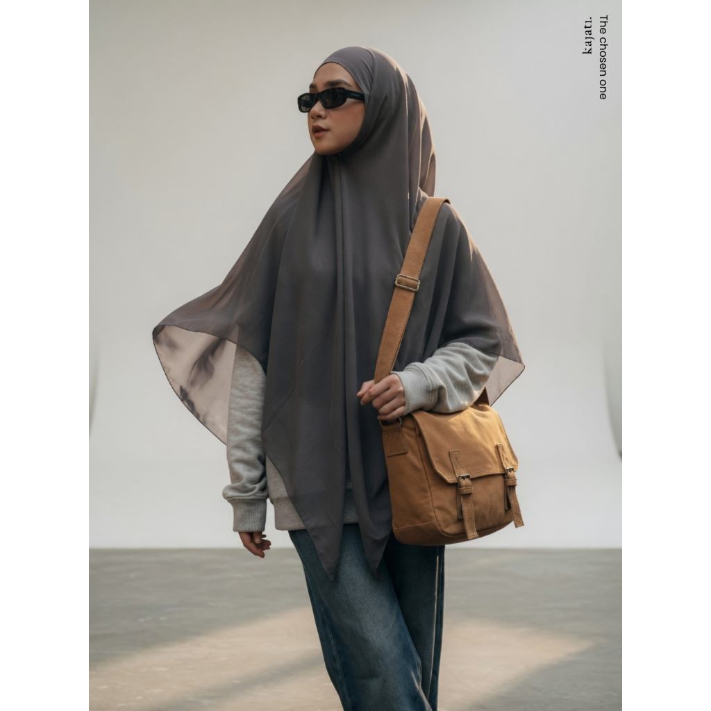 Kajati - Khimar Bandana Arunaika Chiffon Ceruty French Square Premium