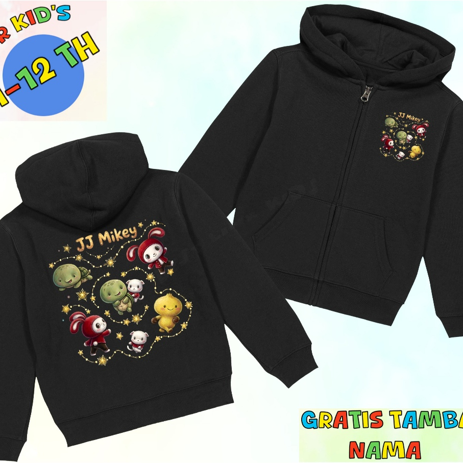 JJ Mikey Character Costume เสื้อฮู้ดเด็ก / JJ Mikey เสื้อฮู้ดเด็กซิปเต็ม