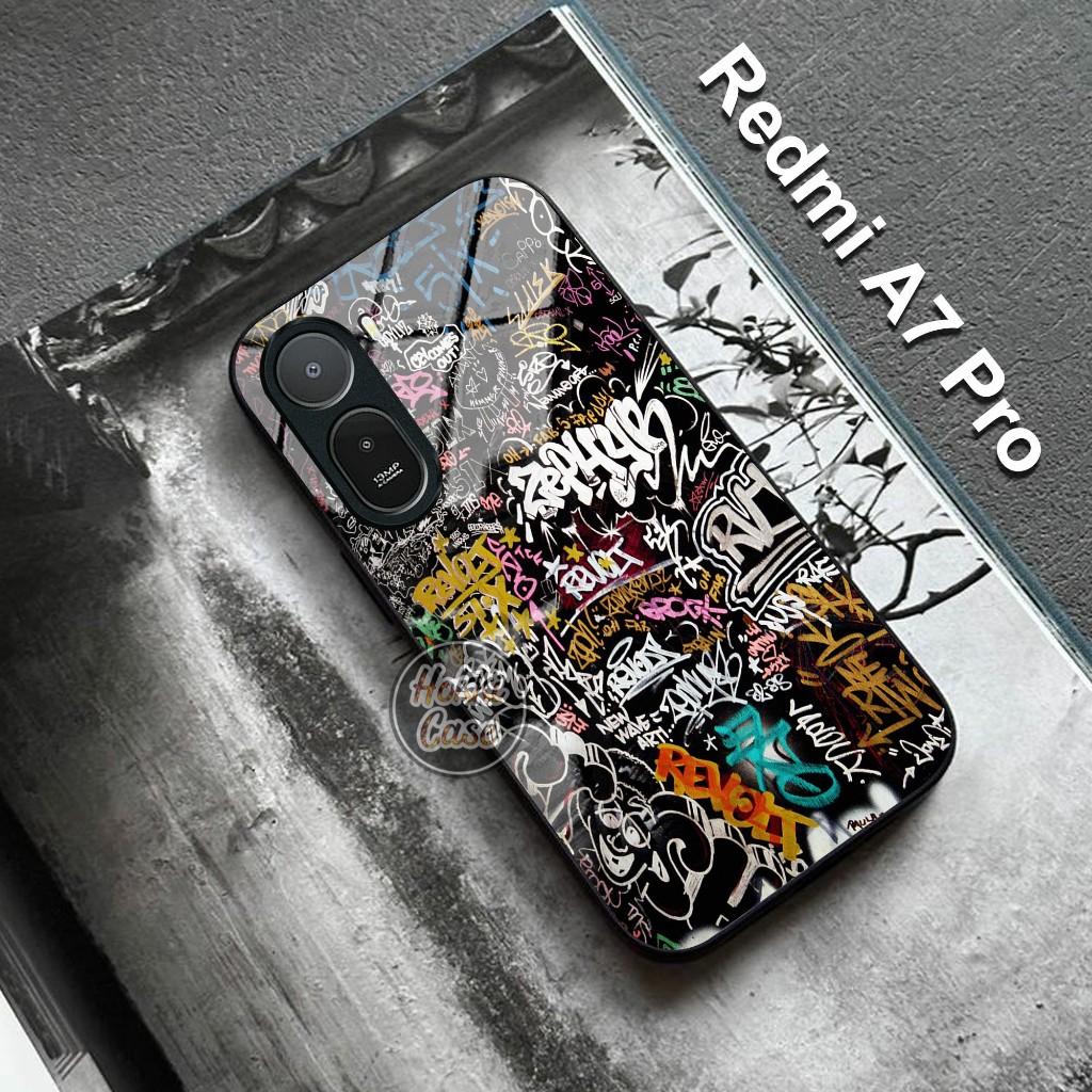 เคส HP Redmi A7 Pro - Redmi A7 Pro Glass Softcase - เคส Redmi A7 Pro - เคสโทรศัพท์ Redmi A7 Pro - เค