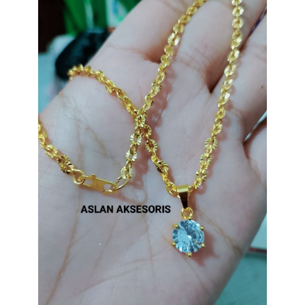 MATA Xuping Jewelry สร้อยคอผู้หญิง จี้ตา 1 อัน เครื่องประดับ Xuping สร้อยคอ Xuping ใหม่ล่าสุด