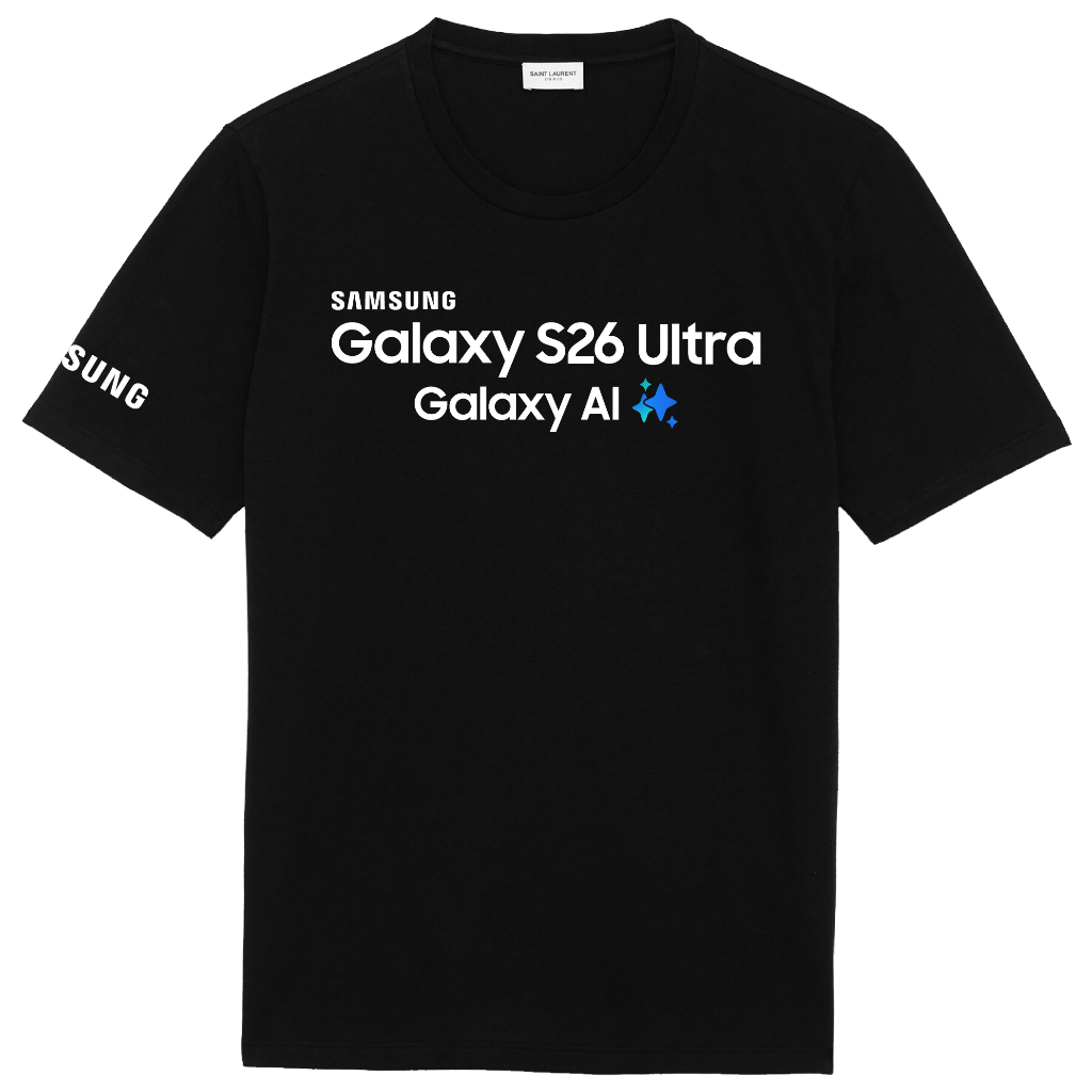 เสื้อยืด Samsung S26 Ultra Galaxy AI ระดับพรีเมียมล่าสุด