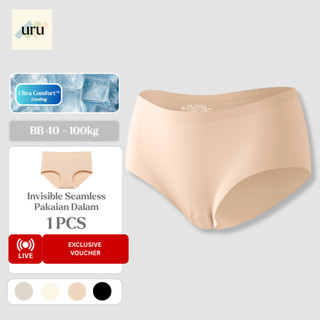 URU CD Mentega Seamless | Celana Dalam Wanita Bahan Nylon Elastis Dengan Lapisan Katun Murni