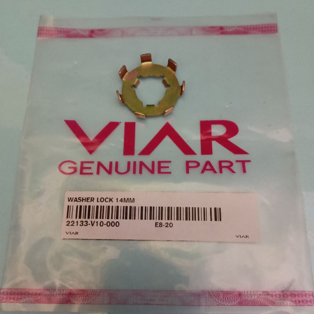 ล็อคเครื่องซักผ้า 14 มม. (1 ชิ้น) แผ่นล็อคคลัตช์ แหวน Viar Karya Bitnew non Clutch & Honda C70, Original