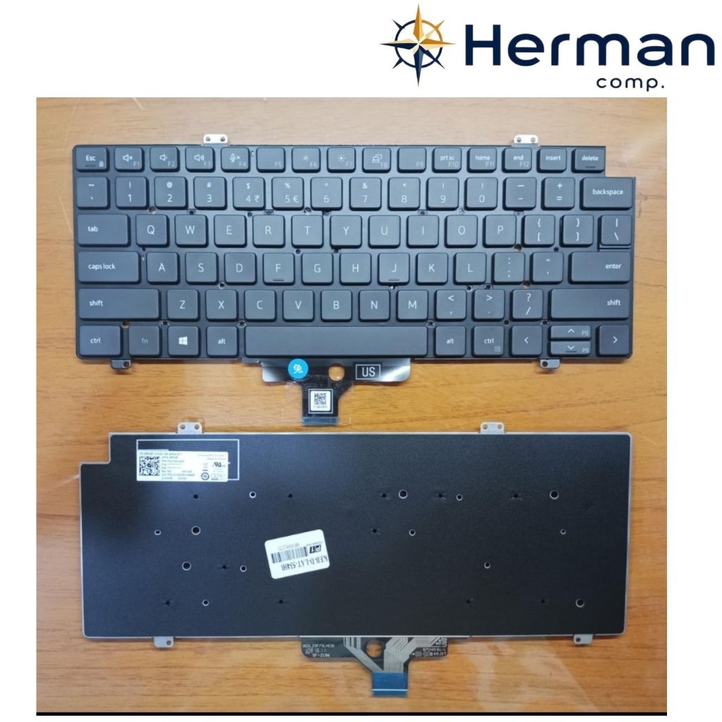 Dell Latitude 5420 5421 5430 5431 7310 7320 7410 7420 7430 7520 7530 P135G P136G คีย์บอร์ด