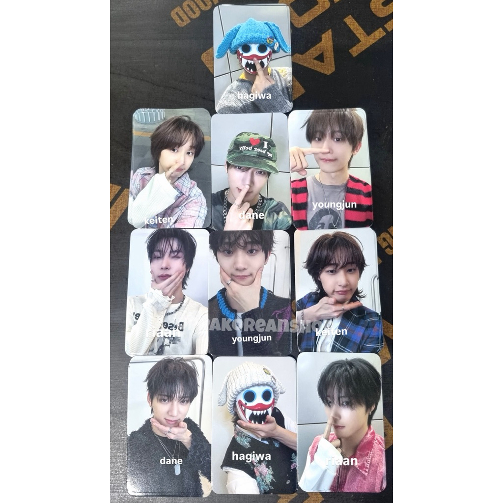 Photocard อย่างเป็นทางการ HRTZ.WAV Dane Keiten Hagiwa Youngjun Riaan Music Korea Mukor POB Benefit The First Wave