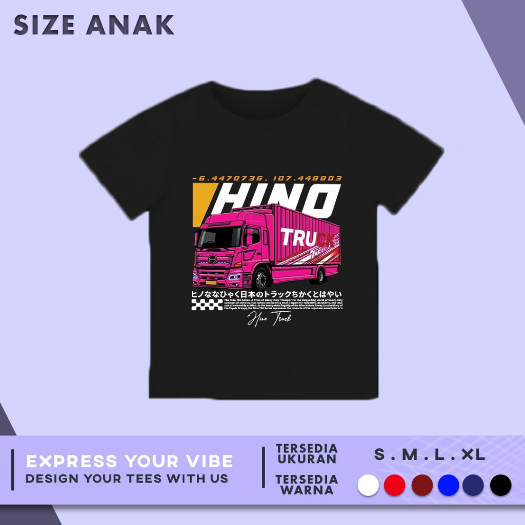 KATUN Hino 700 Kids Truck T-Shirt Cotton 30s