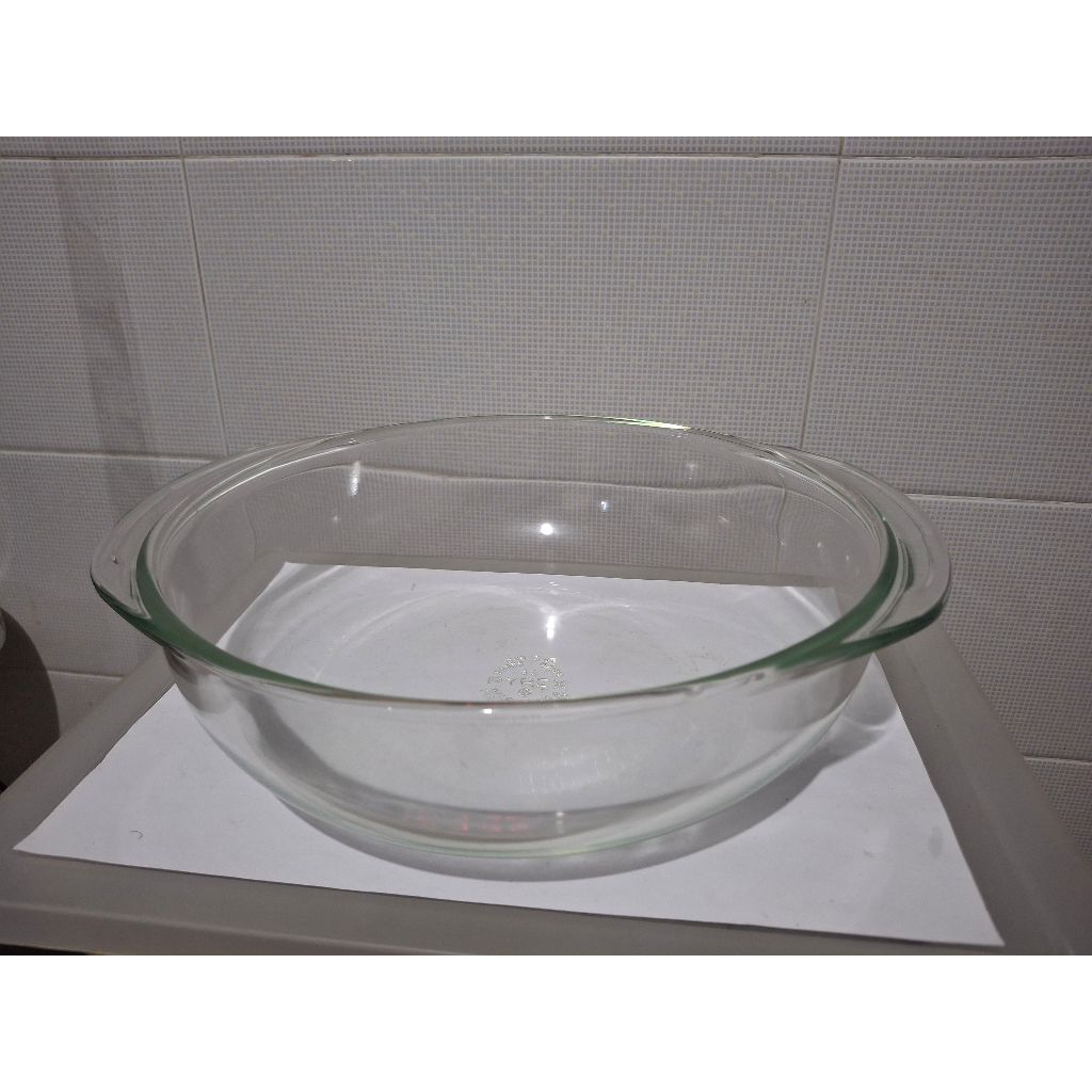 ชามแก้วหม้อตุ๋น Pyrex เครื่องเคียงเตาอบ ชามไม่มีฝาปิด