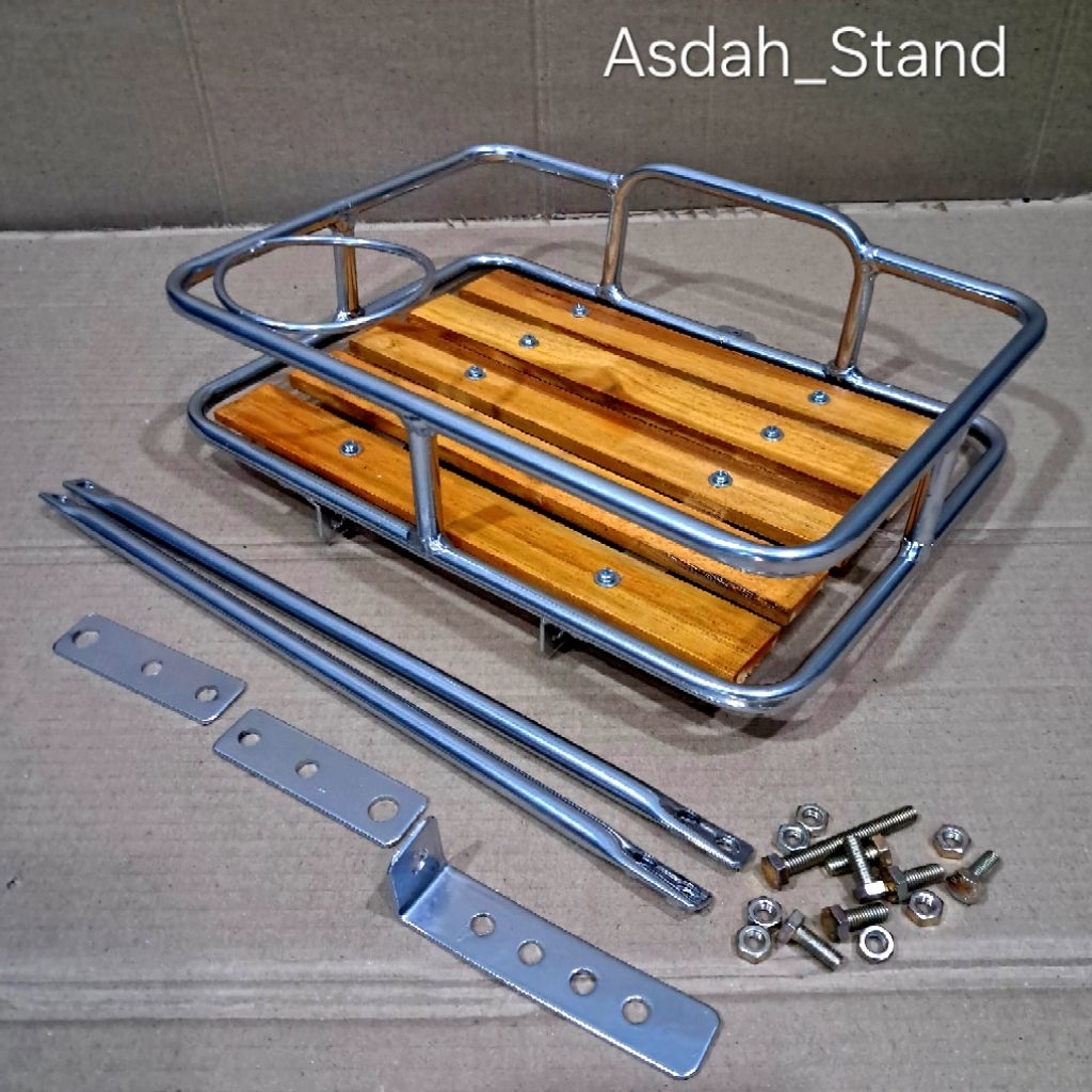 ชั้นวางหน้าจักรยาน 30x22x8 ซม.สีโครเมี่ยม Federal Vintage Minion Seli Fixie ตะกร้าจักรยานด้านหน้า