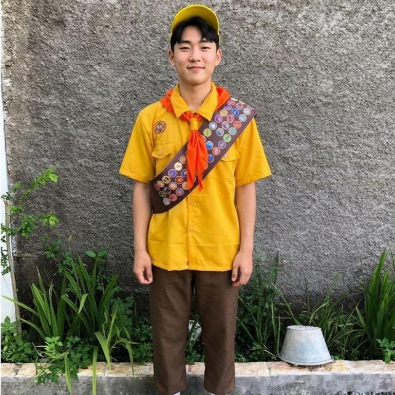 ชุดรัสเซลสําหรับผู้ชาย | เสื้อผ้าคอสเพลย์ Disney Russell Up ฟรีหมวกและฆ่า