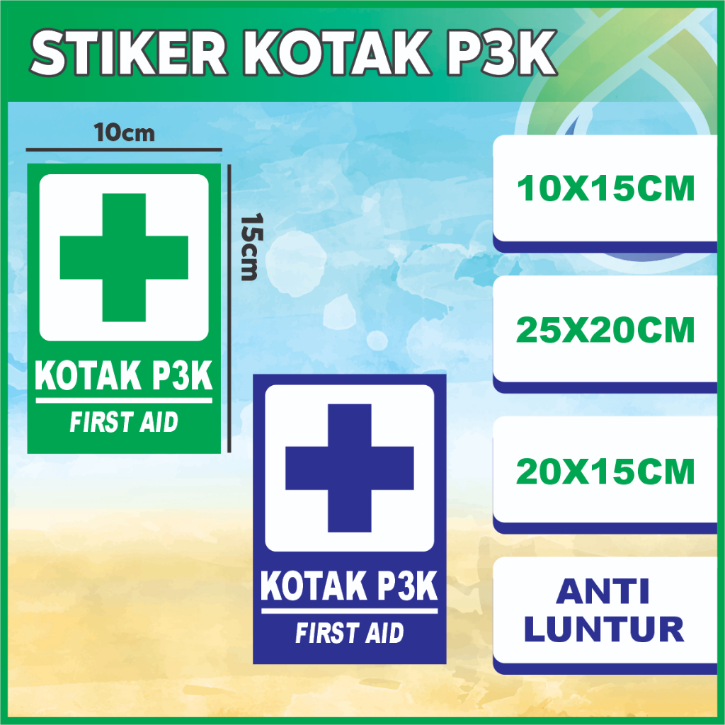 สติ๊กเกอร์กล่องกันน้ําและ DURABLE P3K