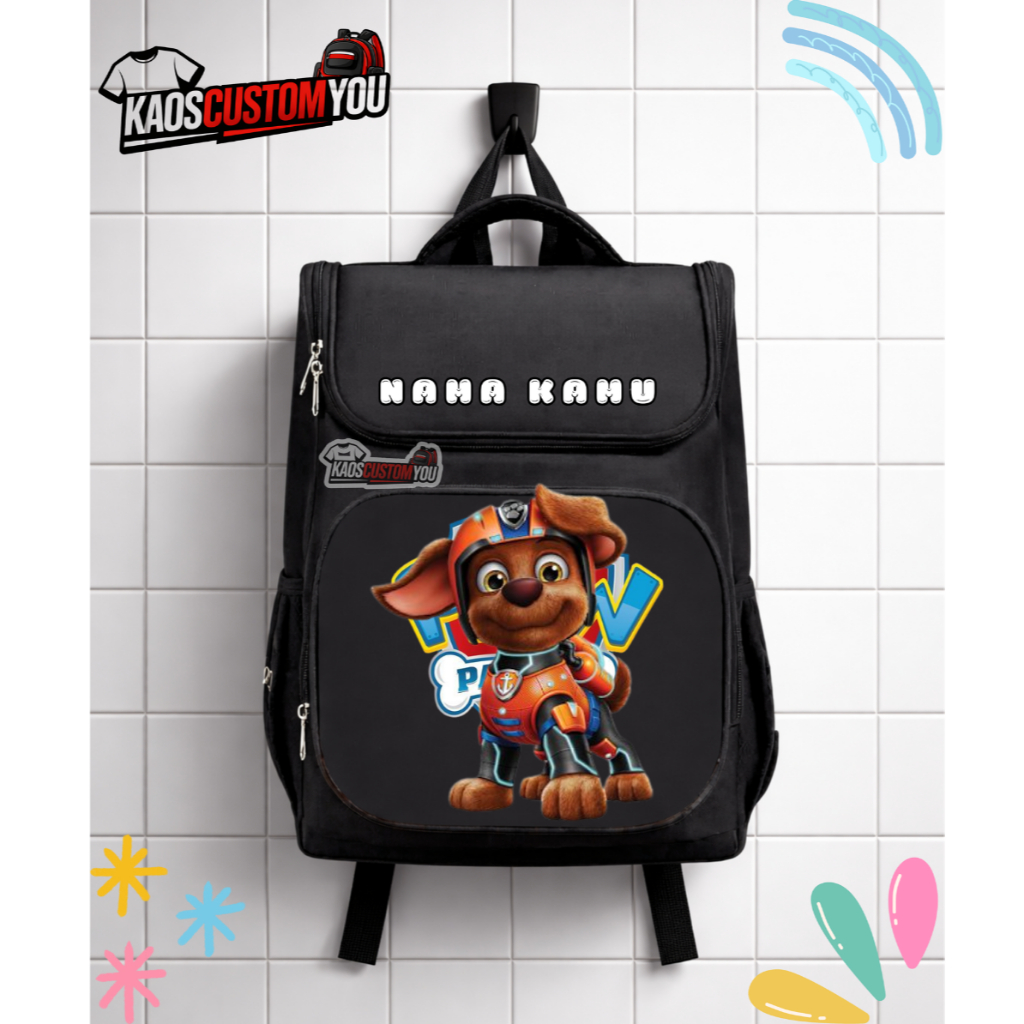 PAW PATROL ZUMA BOYS SCHOOL BACKPACK ฟรีชื่อ