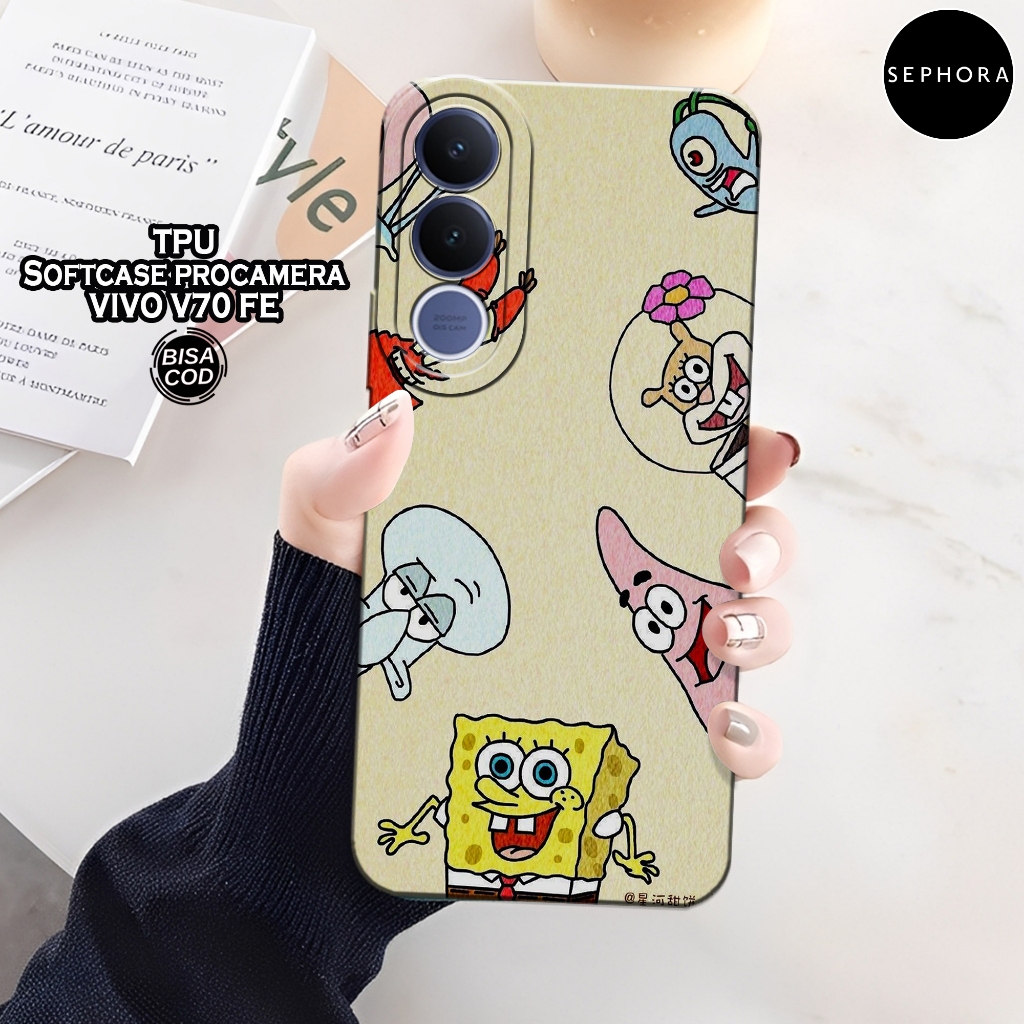 HP เคส VIVO V70 FE 2026 ใหม่ล่าสุด - เคสการ์ตูนแฟชั่น - เคส VIVO V70 FE 2026 Softcase - เคสกล้อง Pro