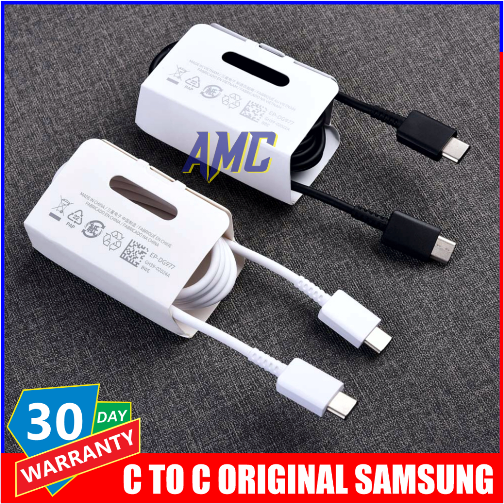 สายเคเบิลข้อมูล Samsung Galaxy A07 5G A17 5G ORIGINAL 100% C TO C