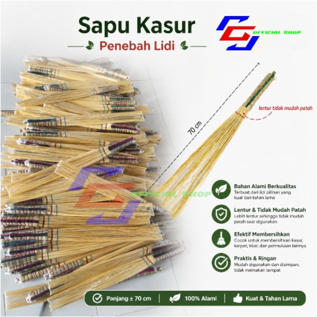 PREMIUM WOVEN BROOM / TRADITIONAL STICK BROOM