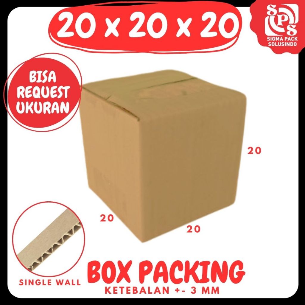 กระดาษแข็ง 20x20x20 A1 / กล่อง 20x20 A1 บรรจุขวด / กล่อง 20x20x20 ขวดแก้ว Zigam Pack