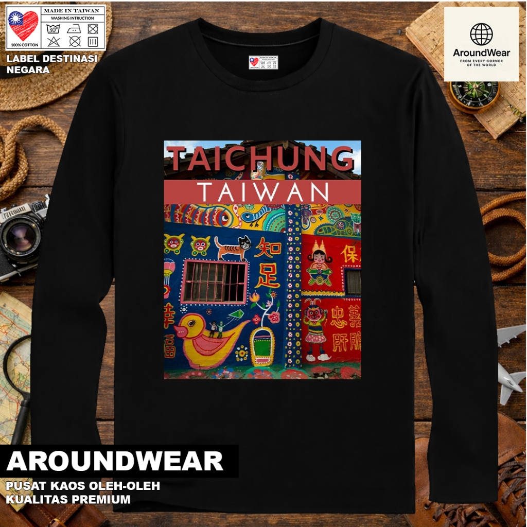 เสื้อยืด LONG-SLEEVED, TAIWAN SOUVENIS, 4 USING TAGS, TAIWAN SOUVENIS, ของขวัญพรีเมี่ยม
