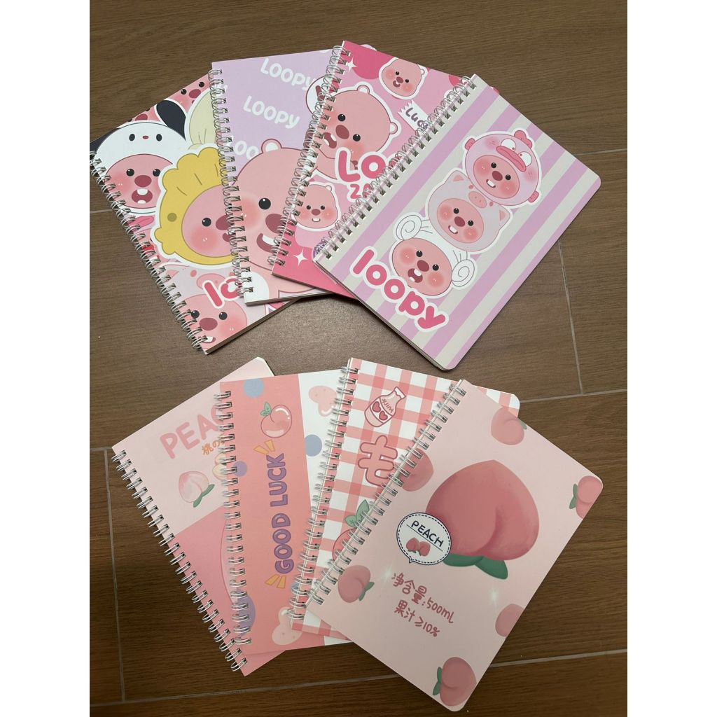 [HH] A5 A7 SPIRAL RING NOTEBOOK / MEMO DIARY JOURNAL STICKER โน๊ตบุ๊ค