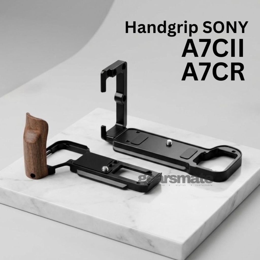 Plate Hand Grip Wood Sony A7CII A7CR Grip Aluminium