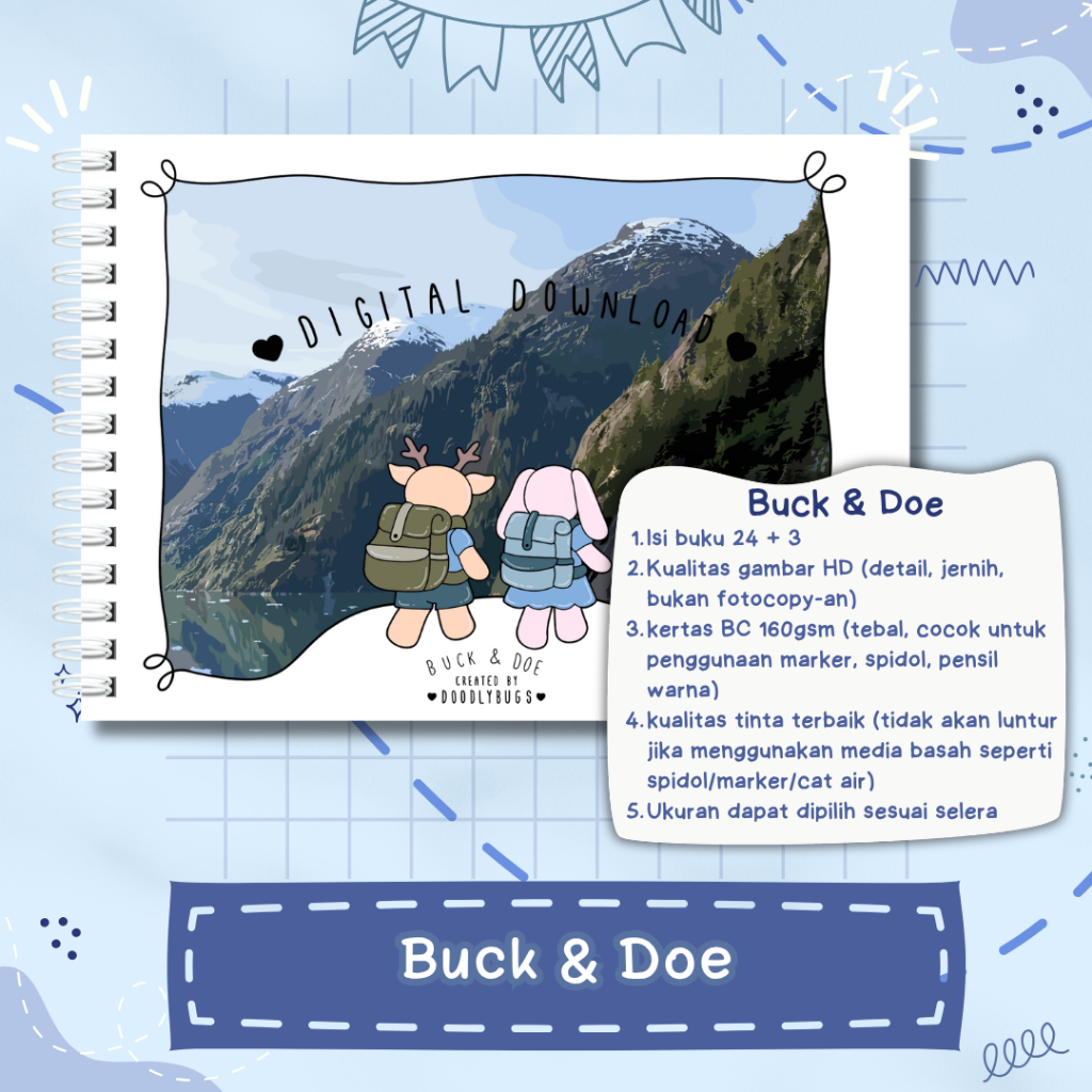 สมุดระบายสี Buck & Doe