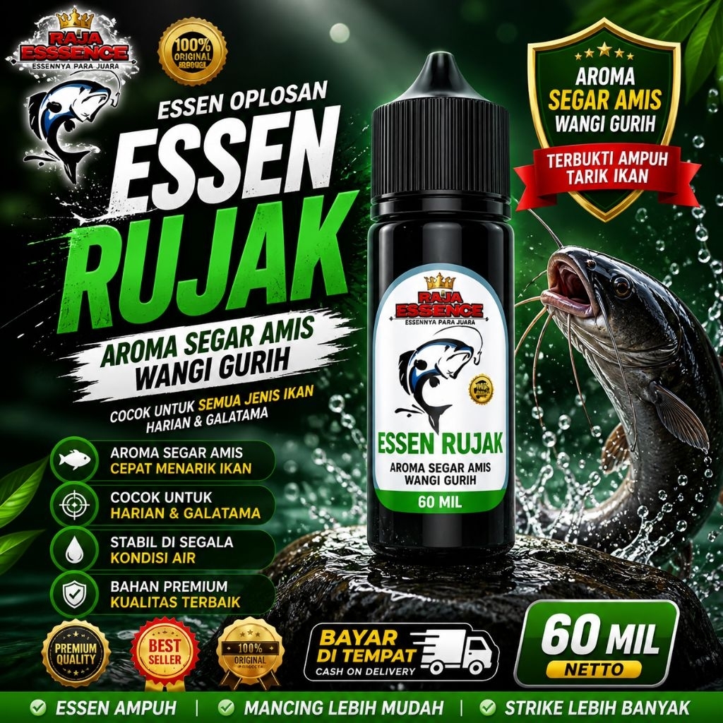 RAJA ESSENCE RUJAK PREMIUM สําหรับ GALATAMA และ GALAPUNG GOLDFISH NET 60 ML