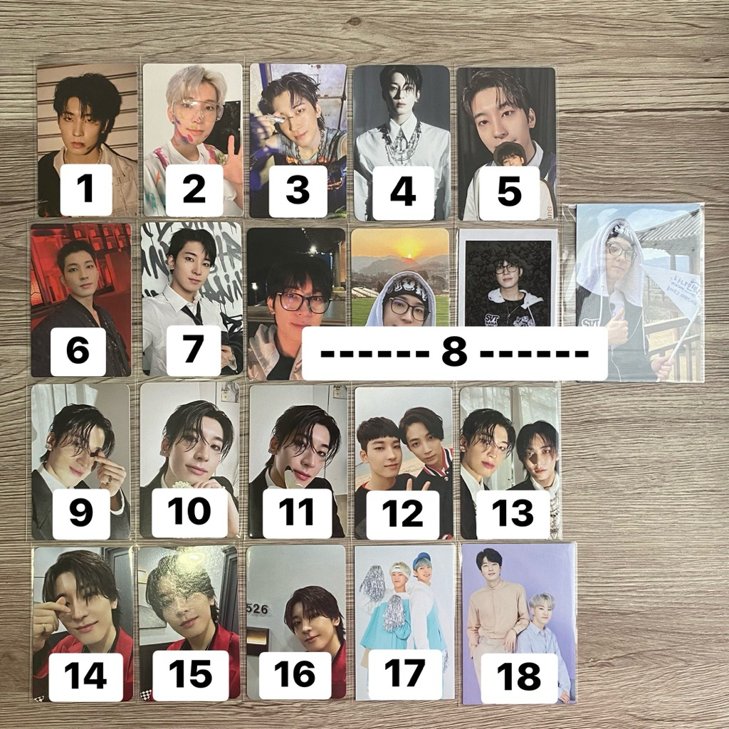 SEVENTEEN WONWOO PHOTOCARD OFFICIAL svt pc scoups choi seungcheol kkuma cimmu shoulder tc บัตรสะสม c