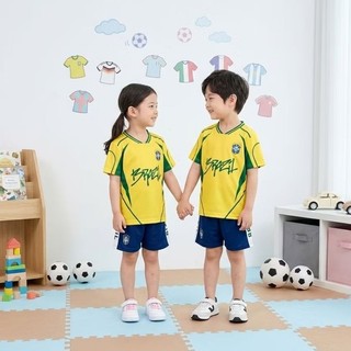 Jersey Anak - Setelan Jersey Piala Dunia Anak 2026 Anak 2026 World Cup Negara Brazil Argentina Portugal Inggris Spanyol Prancis