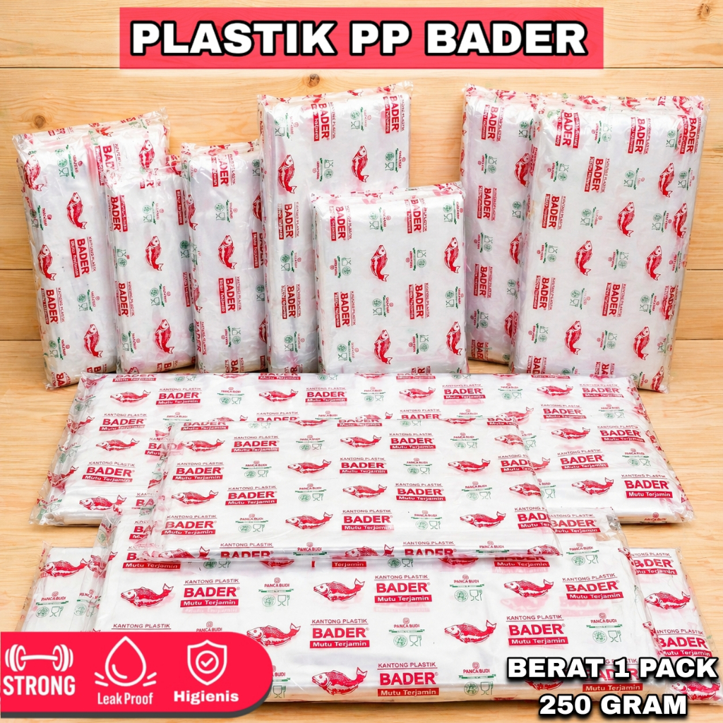 PP Bader พลาสติกใสหนาโปร่งใสขนาดต่างๆถุงพลาสติก PP บรรจุอเนกประสงค์