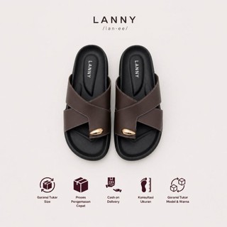 Lanny - Sora Series Sandal Wanita (Black - Coklat - White)